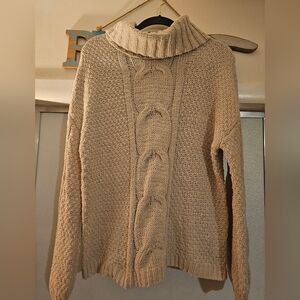 Seven 7 Tan Chenille Sweater M